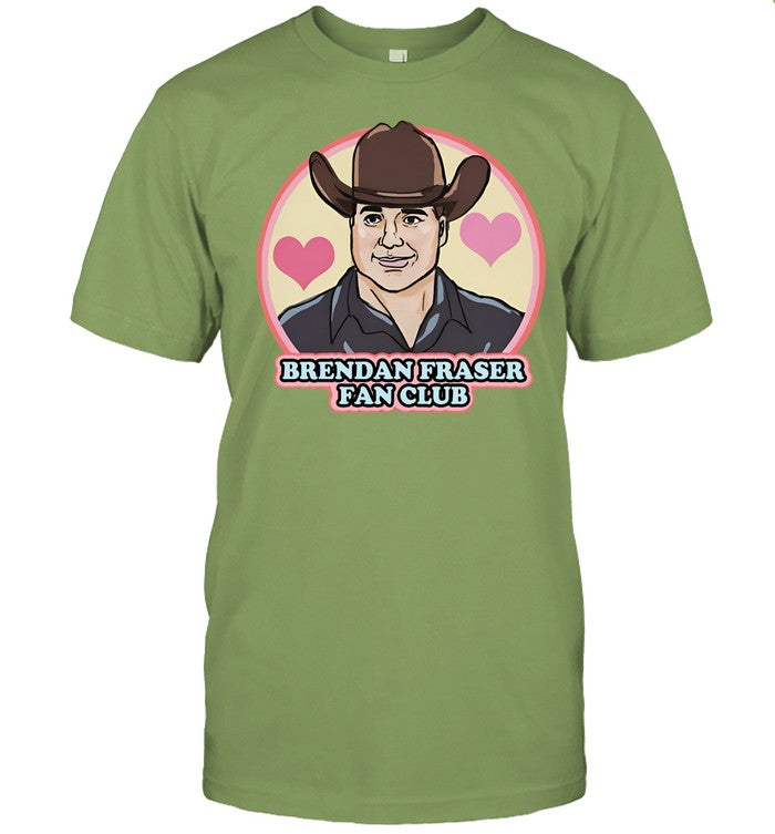 Finalgirltshirts Brendan Fraser Fan Club Long Sleeve Tee Shirt