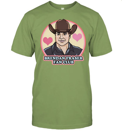 Finalgirltshirts Brendan Fraser Fan Club Long Sleeve Tee Shirt