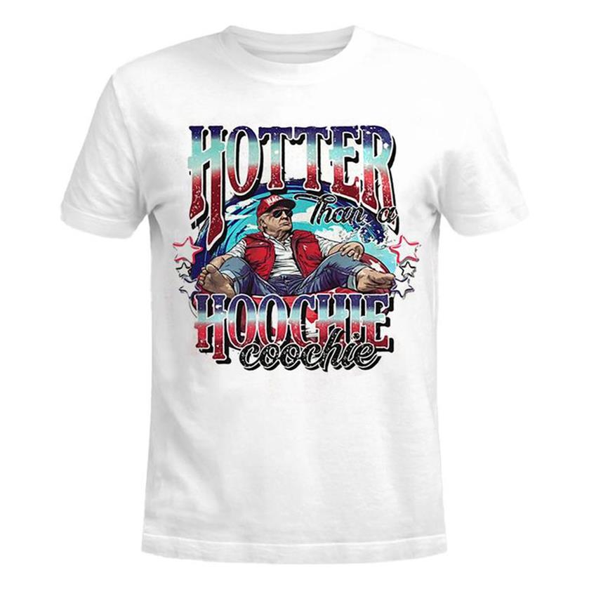 Daddy Hotter Than A Hoochie Coochie Shirt Trump 2024 Tee