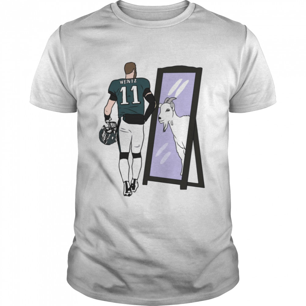 #1 Carson Wentz Mirror Goat shirts