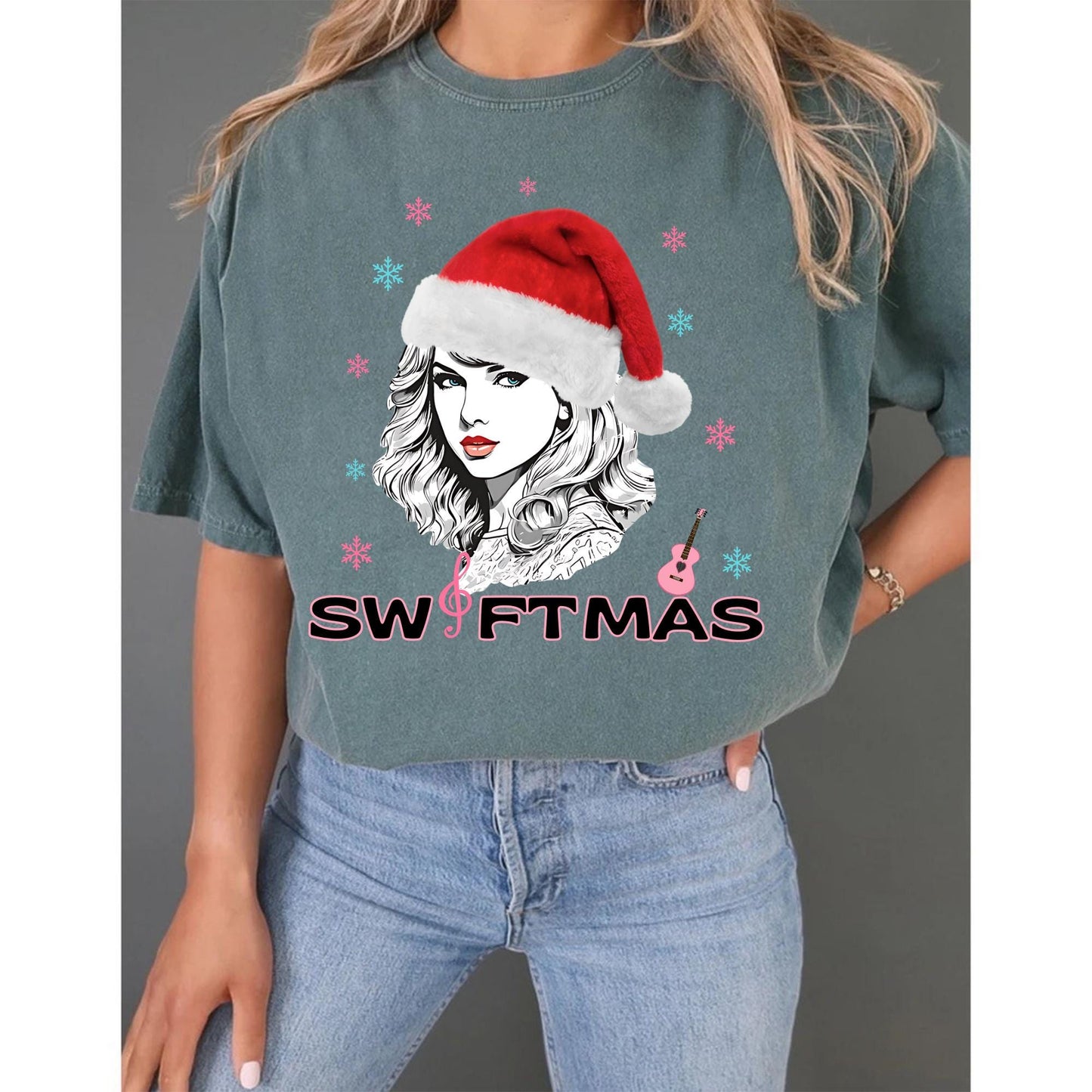 Ugly Christmas Tee, Merry Swiftmas Shirt For Swifties