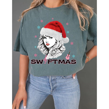 Ugly Christmas Tee, Merry Swiftmas Shirt For Swifties