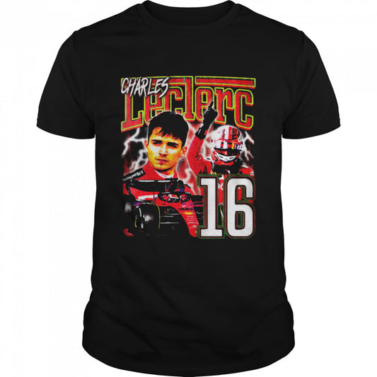 #16 Charles Leclerc Art Bootleg shirts