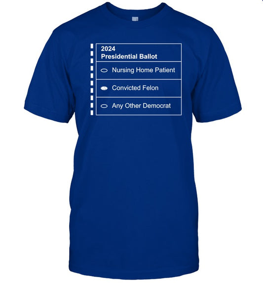 Davidharrisjr 2024 Presidential Ballot Tee Shirt