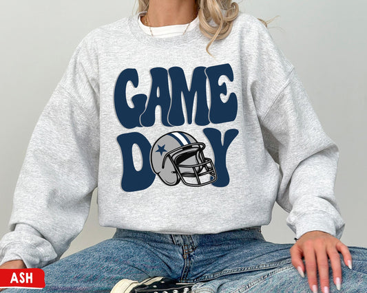 Dallas Football Game Day Crewneck Sweatshirt - Cowboy Shirt For Fans