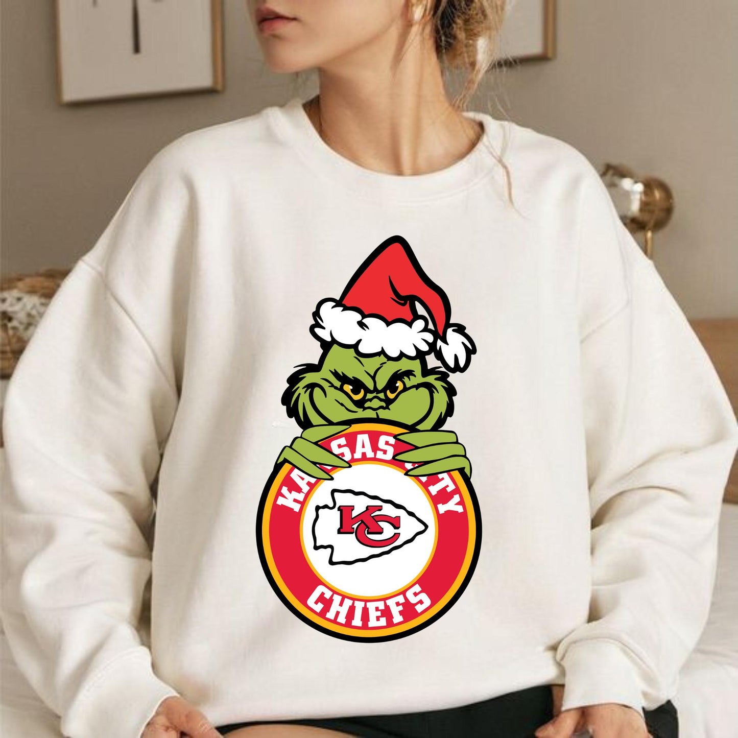 Kansas City Chiefs Grinch Christmas Sweatshirt