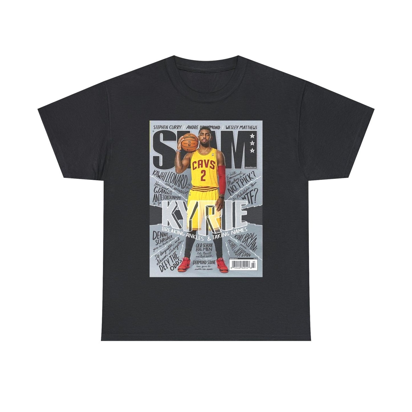 Kyrie Irving Cleveland Cavaliers Nba Slam Cover Tee Shirt