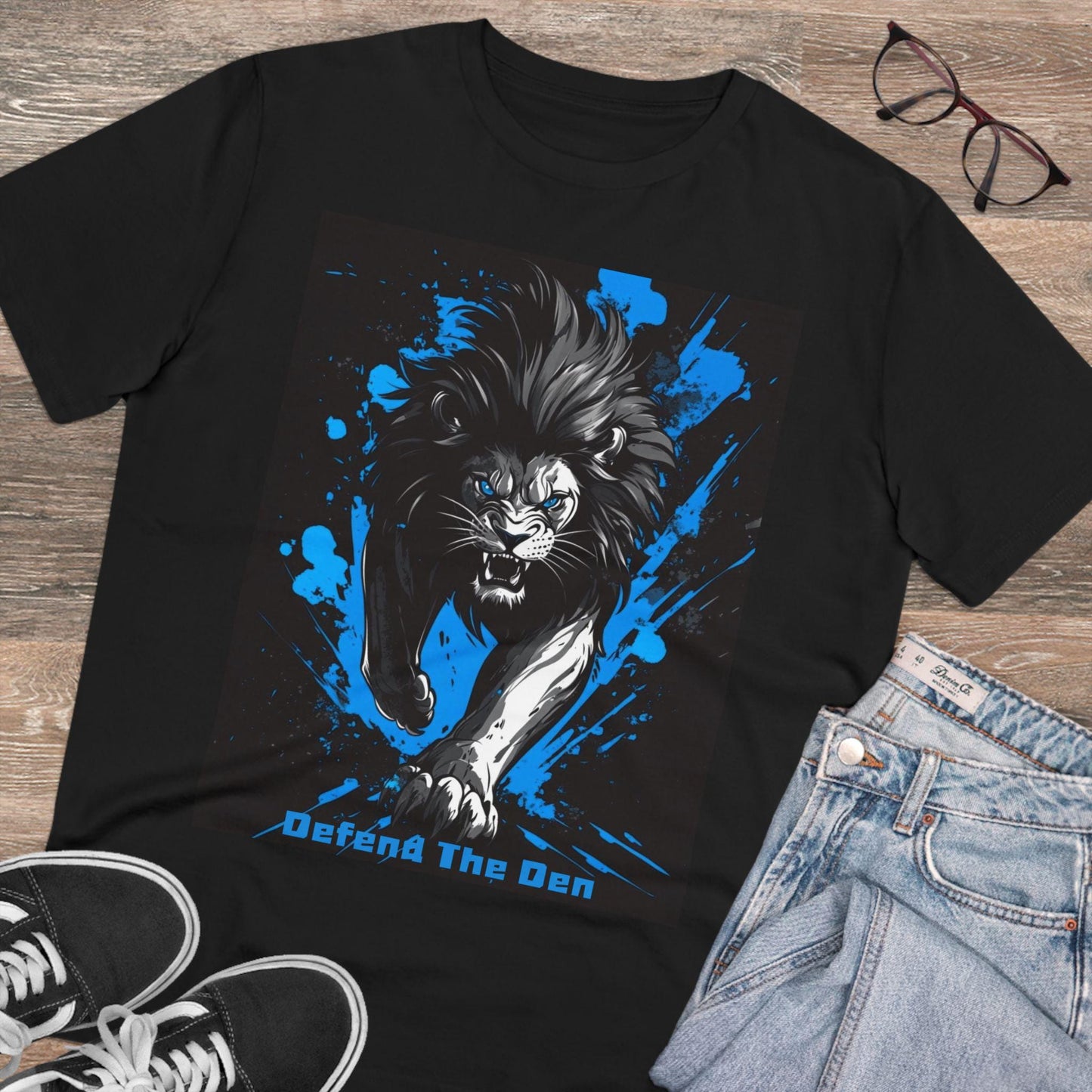 Detroit Lions Defend The Den Graphic T-Shirt Unisex Fan Tee