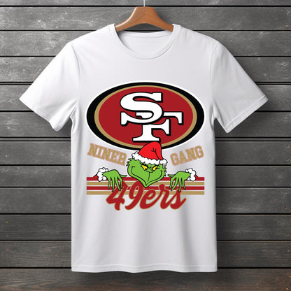 San Francisco 49Ers Christmas Grinch Sweatshirt