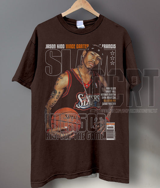 Allen Iverson Big Head 90S Retro Basketball Shirt Unisex