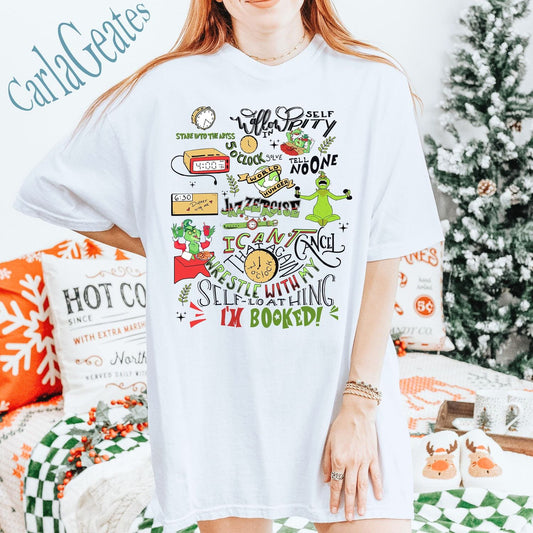 My Day I'M Booked Shirt - Fun Grinchmas Whoville Outfit