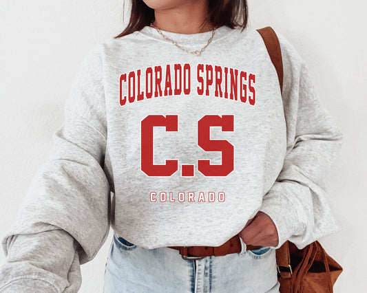 Colorado Springs Vintage Retro Shirt - Colorado Crewneck Sweatshirt