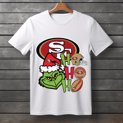 San Francisco 49Ers Christmas Grinch Sweatshirt Design