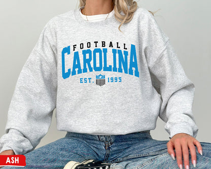 Carolina Panthers Football Crewneck Sweatshirt, Perfect For Sunday Fans