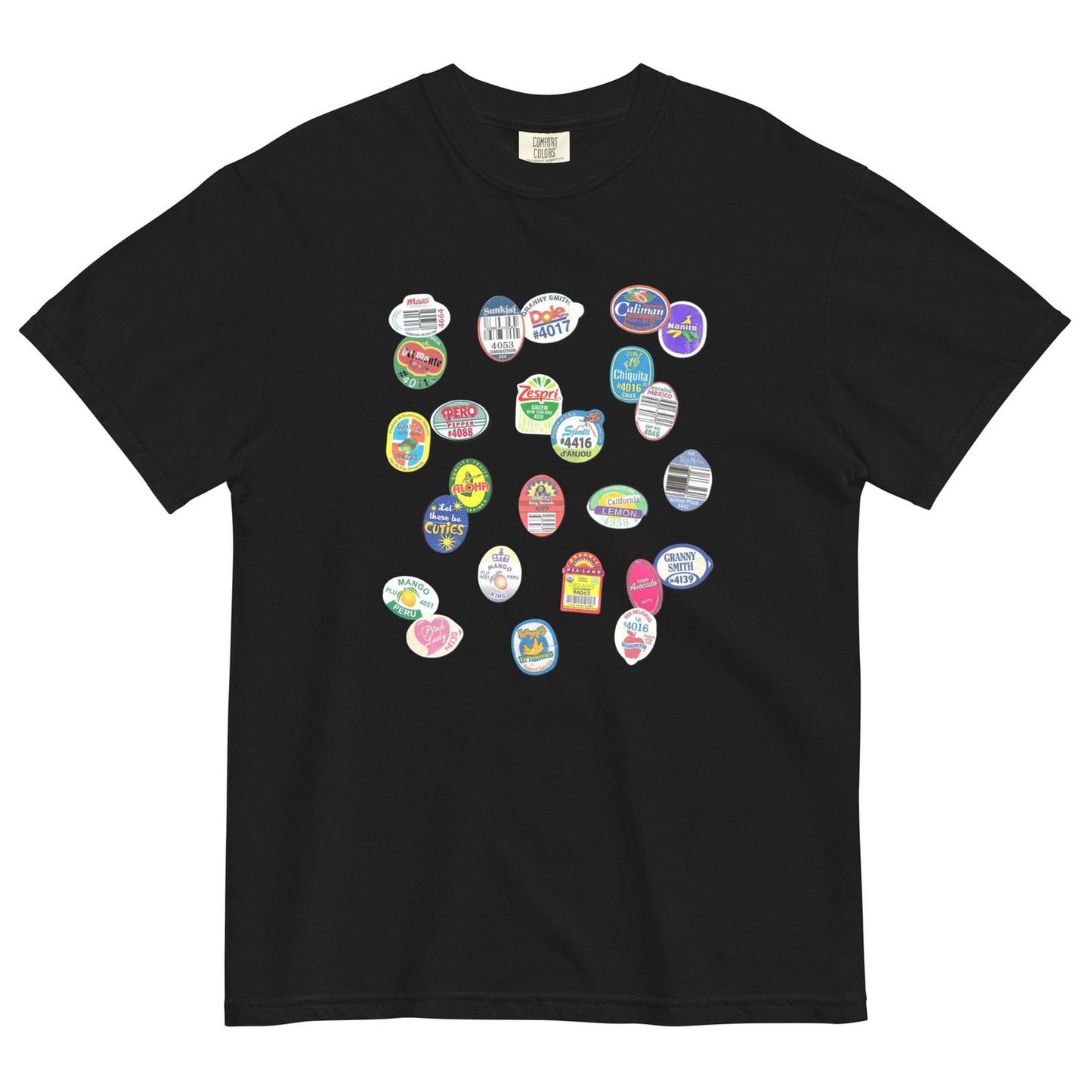 Comfort Colors Fruit Sticker Graphic Tee Trendy Summer Shirt