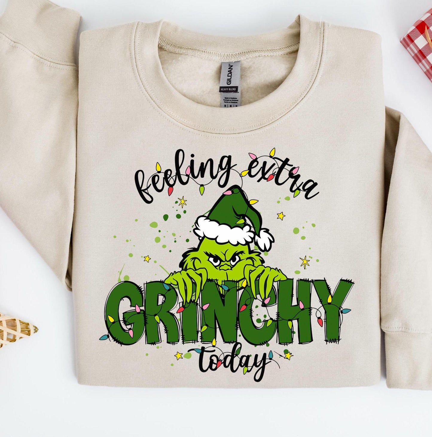 Feeling Extra Grinchy Today Christmas Funny Grinchmas Gift