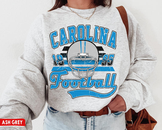 Carolina Panthers Football Crewneck Sweatshirt - Vintage T-Shirt Gift