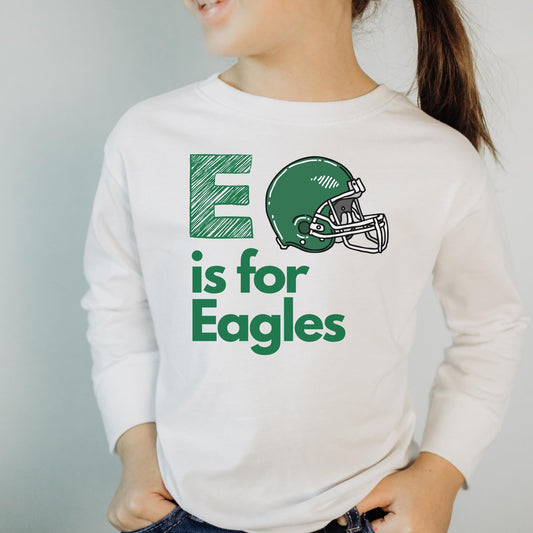 E is for Eagles Toddler Tee Philadelphia Fan Shirt