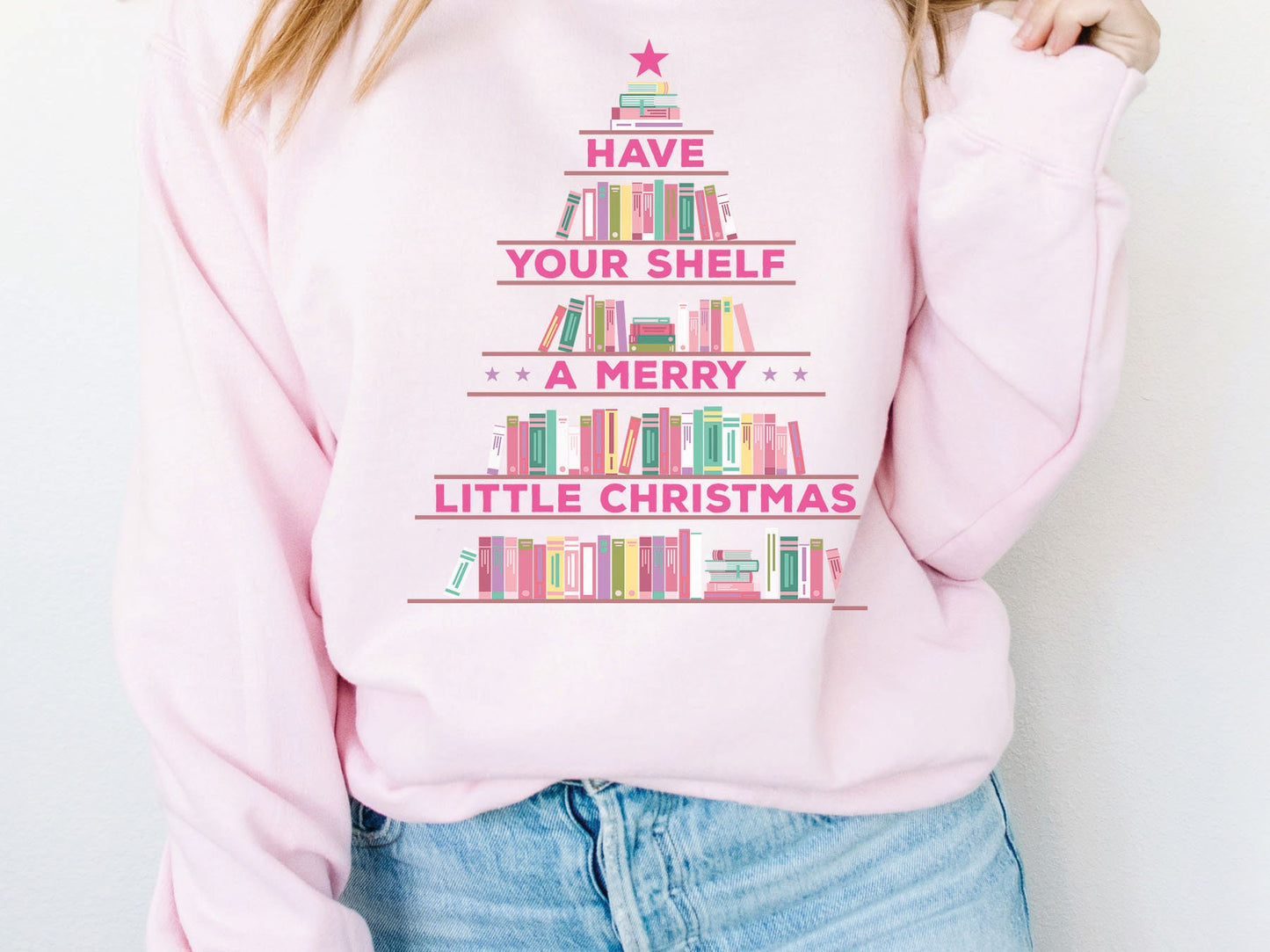 Booktrovert Reading Sweatshirt - Funny Bookmas Ugly Sweater