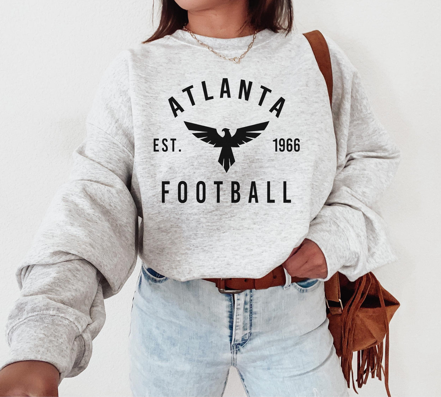 Atlanta Falcons Football Crewneck Sweatshirt T-Shirt, Falcon Sweater