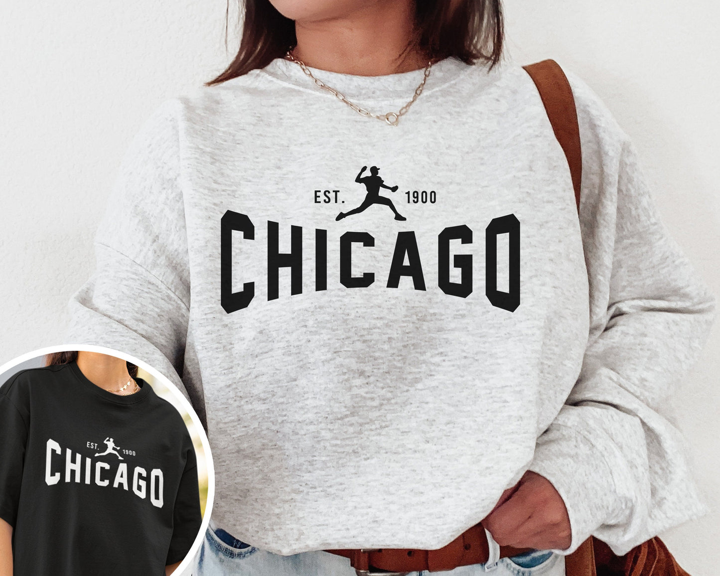 Chicago White So Retro Crewneck Sweatshirt, Vintage Womens Game Day Shirt