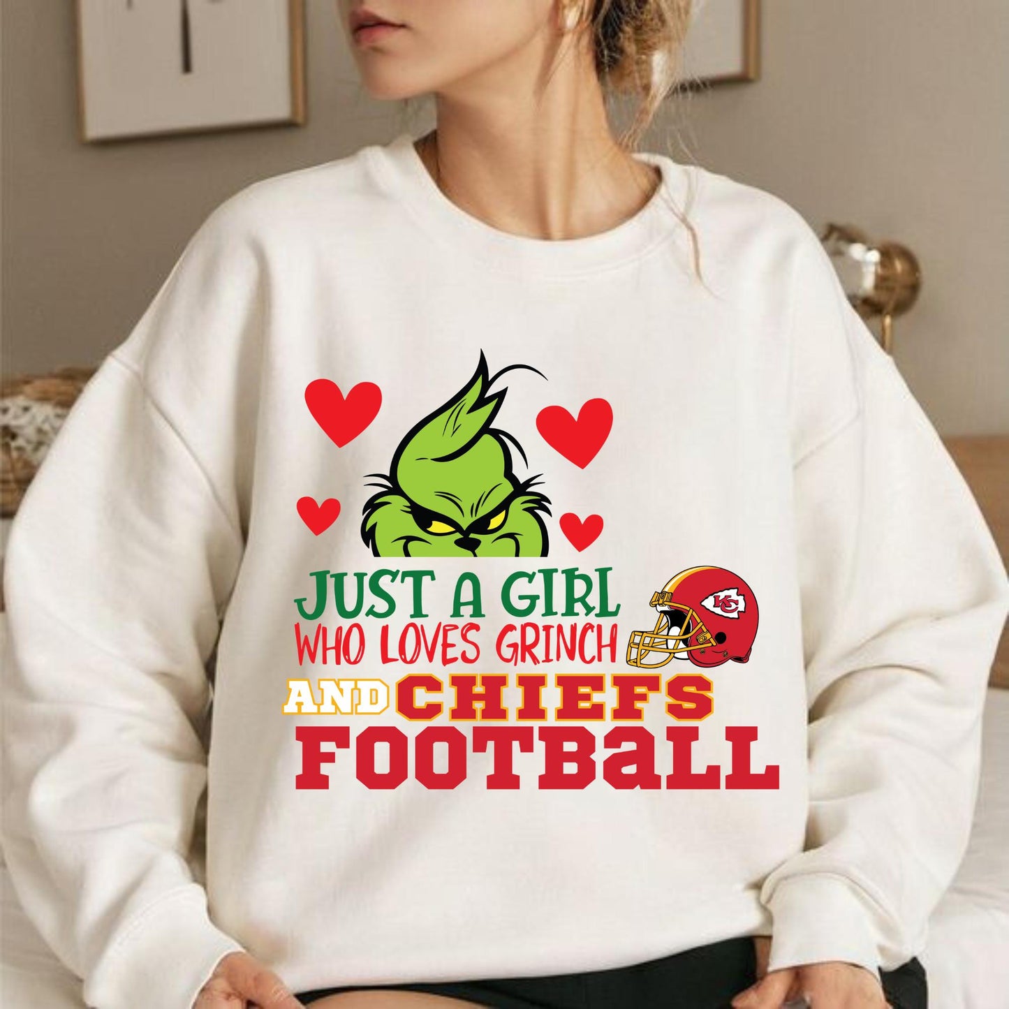 Kansas City Chiefs Grinch Sweatshirt Shirt Design