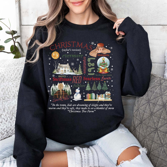 Swifties Christmas Sweatshirt - Merry Swiftmas Song Shirt