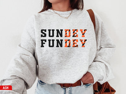 Cincinnati Football Crewneck Sweatshirt - Sunday Football Bengal Tee