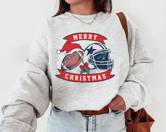 Dallas Cowboy Football Christmas Crewneck Sweatshirt For Holiday Cheer