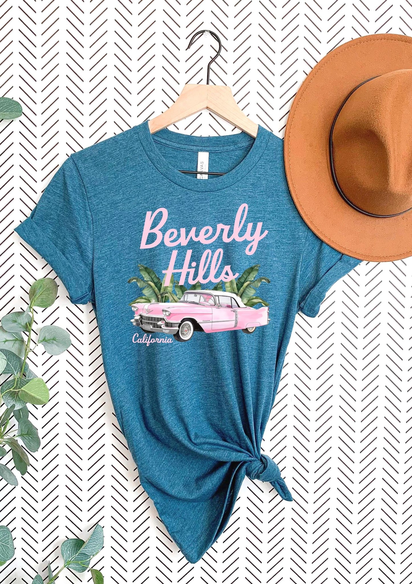 California Beverly Hills Vintage Chevy Retro T-Shirt