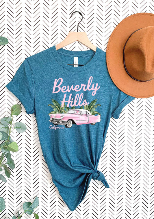 California Beverly Hills Vintage Chevy Retro T-Shirt