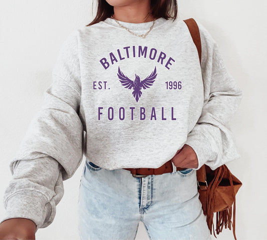 Baltimore Ravens Football Crewneck Sweatshirt Fan Gift T-Shirt