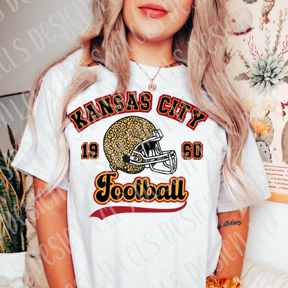 Kansas City Football Helmet & Clipart Decal Design