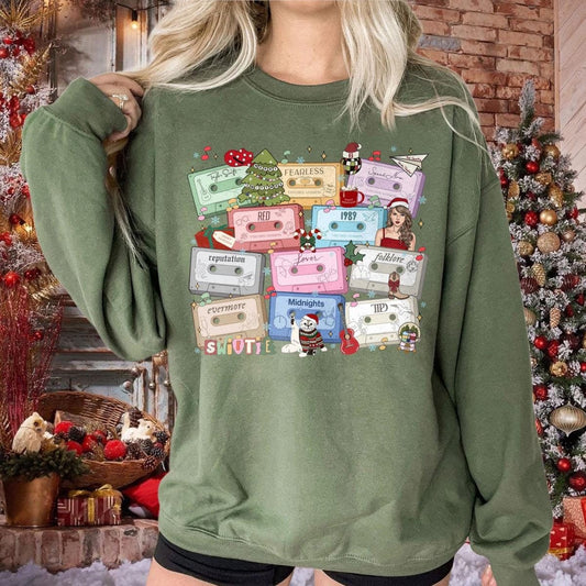 Trendy Music Lover Gift - Merry Swiftmas 2024 Shirt