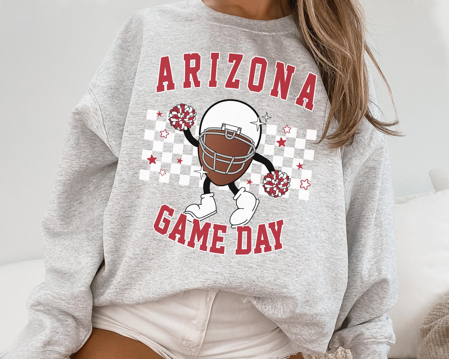 Arizona Cardinal Game Day Crewneck Sweatshirt T-Shirt, Football Shirt