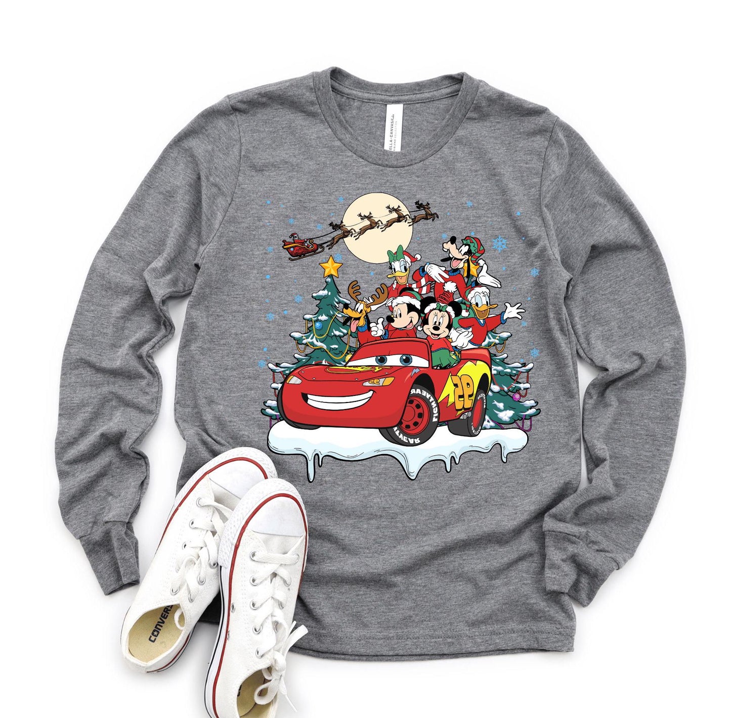 Mickey & Friends Christmas Cars Sweatshirt & Long Sleeve