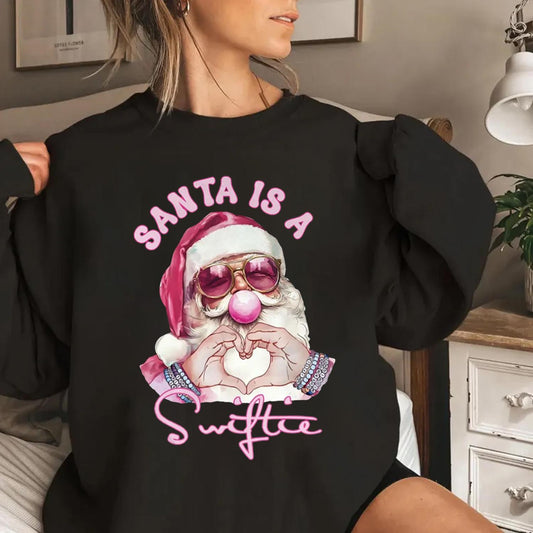 Santa Is A Swifties Christmas Sweatshirt - Merry Swiftmas