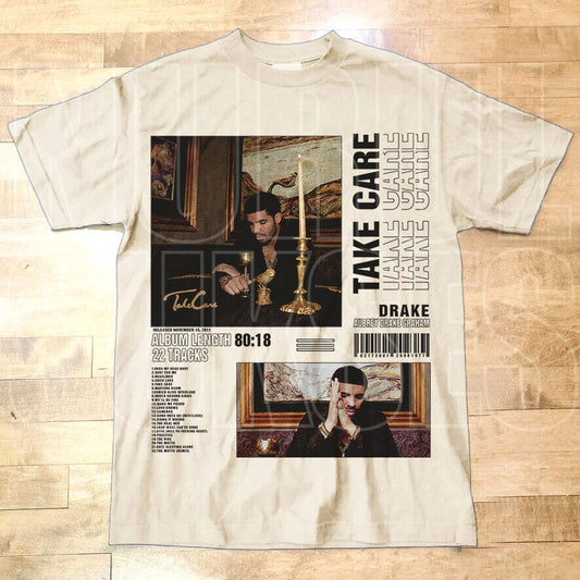 Drake - Take Care Unisex T-Shirt, Vintage Rap Hip Hop Gift