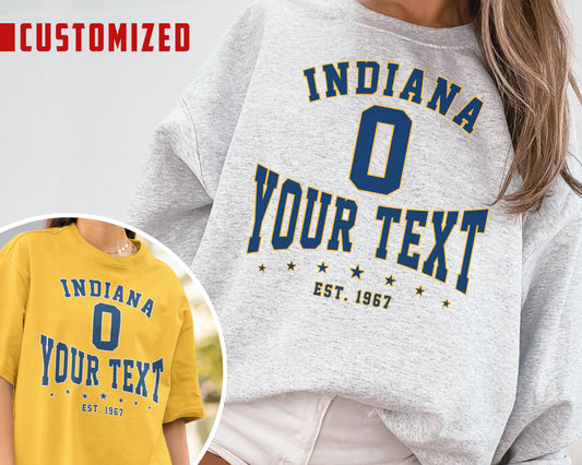 Customized Indiana Pacer Crewneck Sweatshirt, Pacers Vintage Shirt