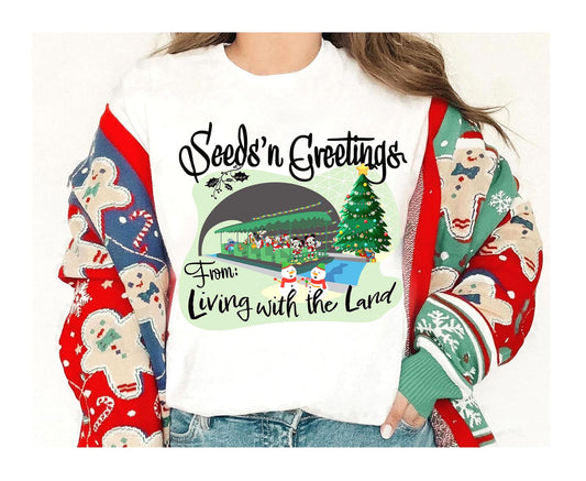 Disney Mickey and Friends Living with the Land Holiday Shirt