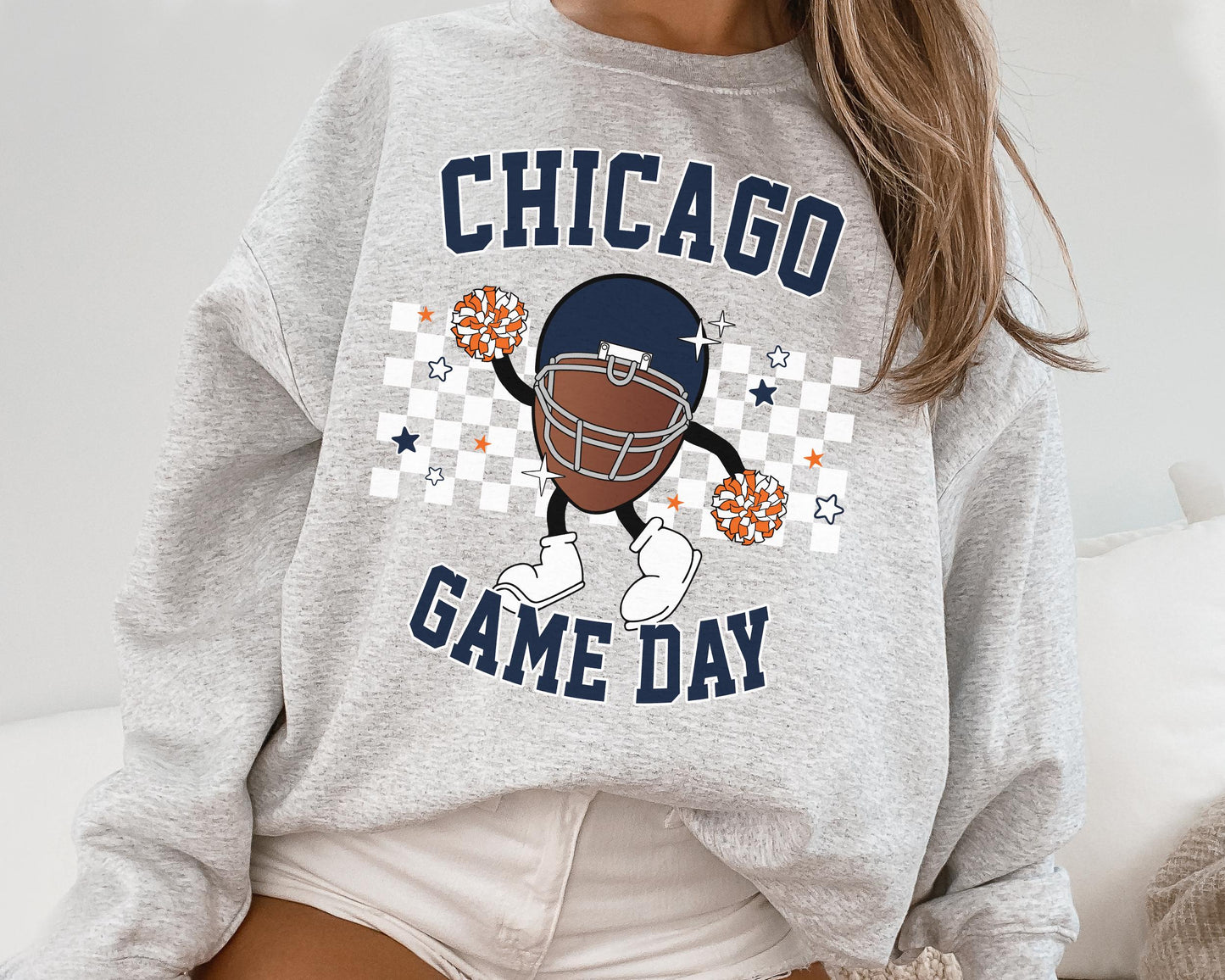 Chicago Bears Football Game Day Crewneck Sweatshirt T-Shirt Fan Gift