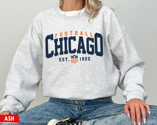 Chicago Football Crewneck Sweatshirt - Bears Game Day T-Shirt & Gifts