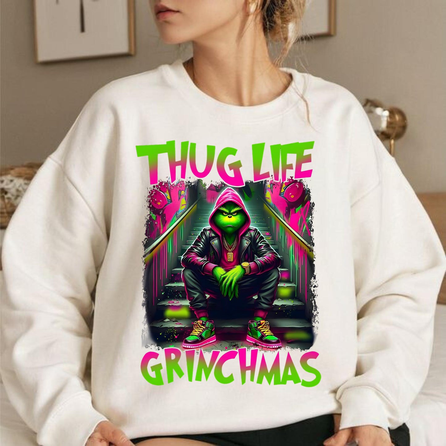 Thug Life Grinchmas Shirt - Grinch Christmas Vibes