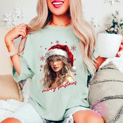 Merry Swiftmas Shirt - Cozy Winter Apparel For Music Fans