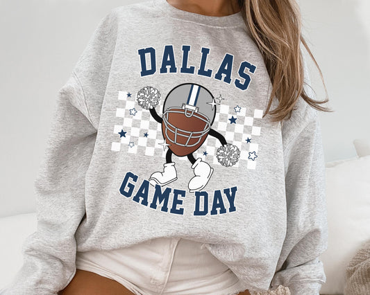 Dallas Football Game Day Crewneck Sweatshirt - Cowboy Fans Gift