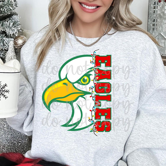 Eagles Christmas Mascot Design - Holiday School Pride