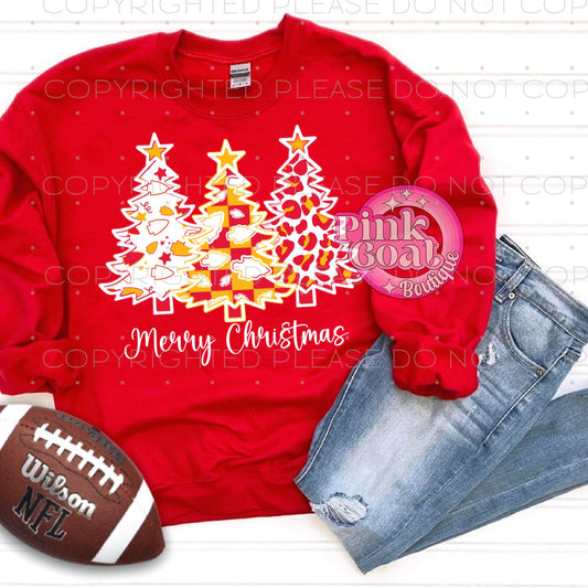 Merry Christmas Kc Football Design T-Shirt