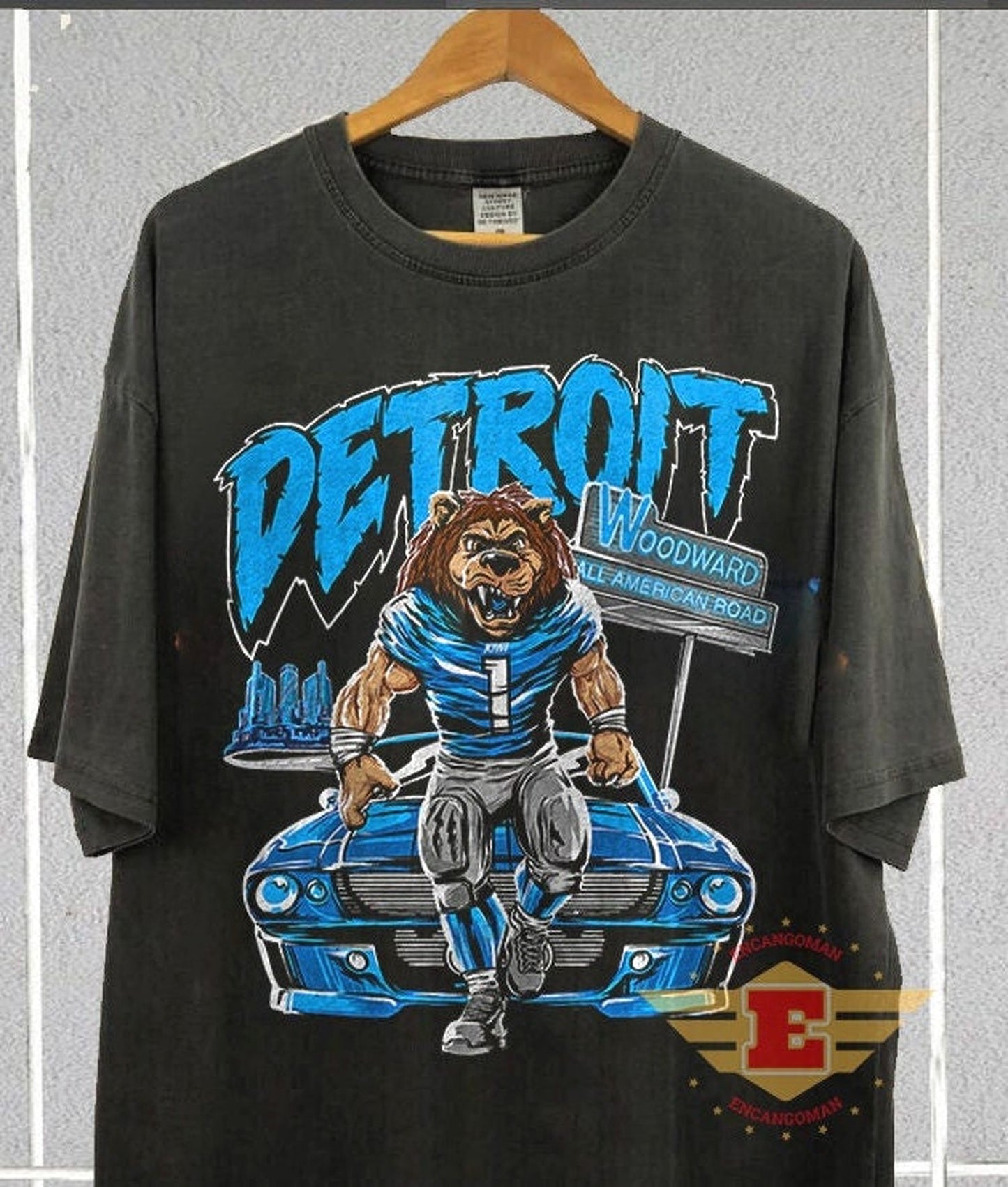 Detroit Football Vintage Shirt - 90S Style Fan Gift Apparel