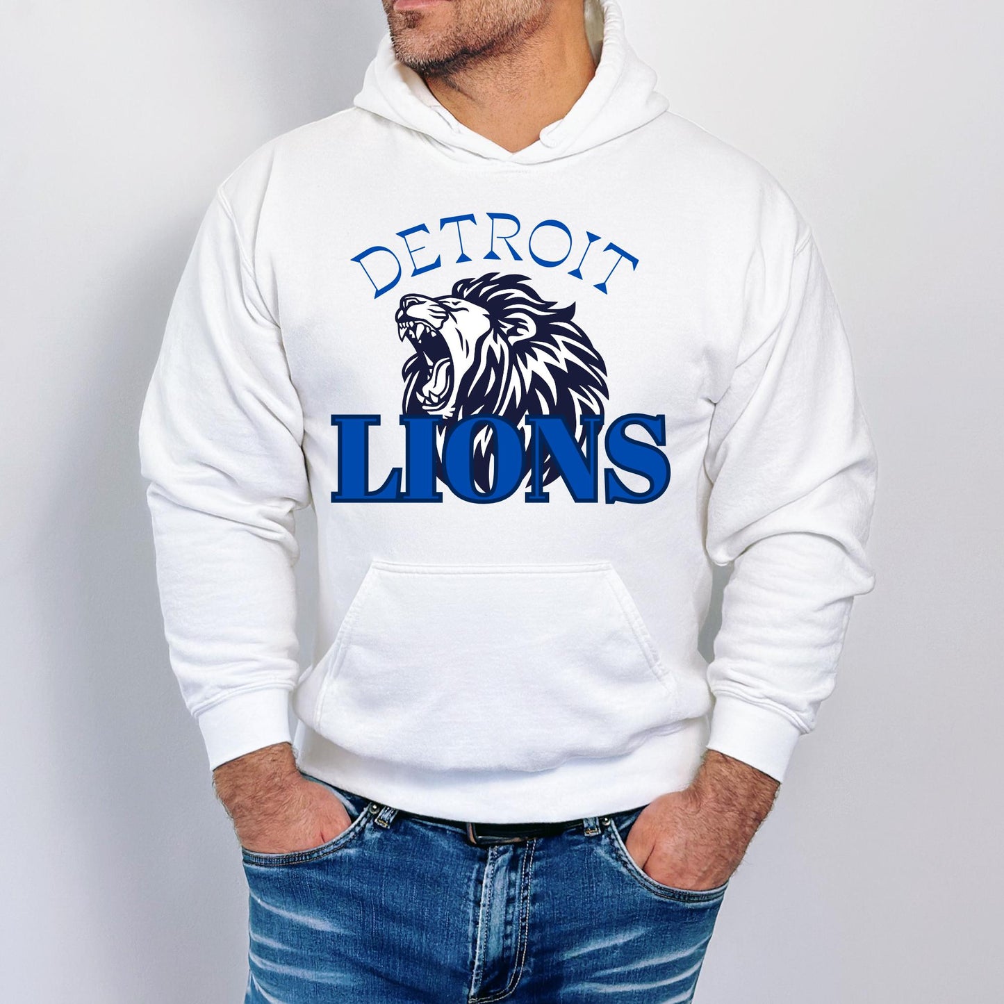 Detroit Lions Football Crewneck Sweatshirt Perfect Fan Gift