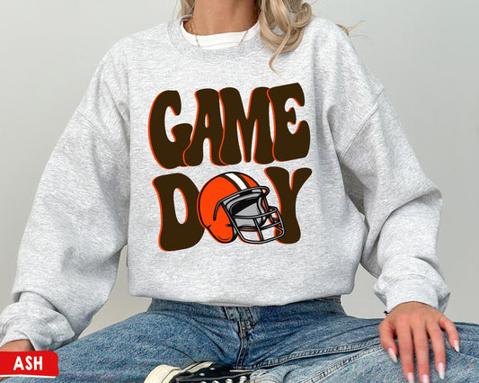 Cleveland Browns Football Game Day Crewneck Sweatshirt For Fans